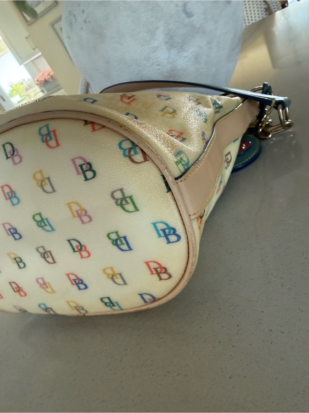 Dooney & Bourke vintage color monogram shoulder bag - Picture 14 of 15
